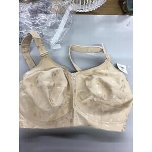 Elila women’s wirefree comfort bra size 38J nude comfort straps new JCPenney